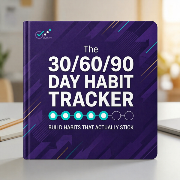30/60/90 Day Habit Tracker Daily Goal Setting Planner
